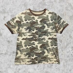 Old Navy Forest Camo Ringer T-Shirt